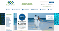 Desktop Screenshot of doingfamilyright.com